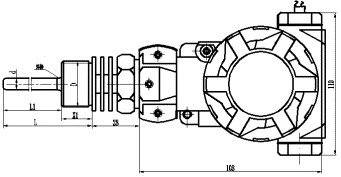 IP65 Site Display Huatian PT100 Rtd 0 10V Temperature Sensor