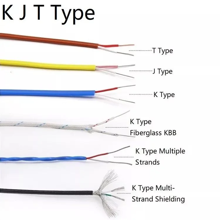 Copperconstantan Thermocouple N E K Type Wire Chromel Alumel K Type Thermocouple Wire Roll 1.5mm 3.0mm