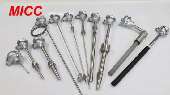 Tailles Micc disponibles Assemblage Thermocouple avec bride Thermocouples non mis à la terre / mis à la terre